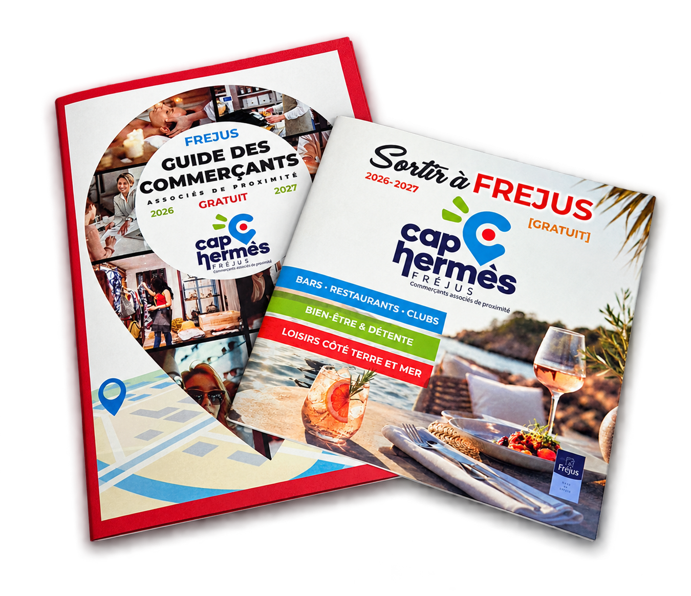 Guide des commerçants et guide Sortir à Fréjus, éditions 2026-2027